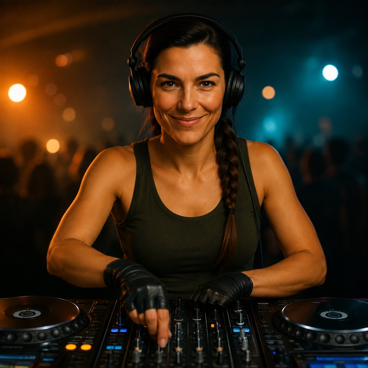 Lena Roots am DJ-Pult
